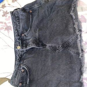 American Eagle Black Denim Skirt
